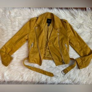 Forever21 Suede Biker Jacket